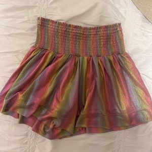 Rainbow ruffle skort🌈
